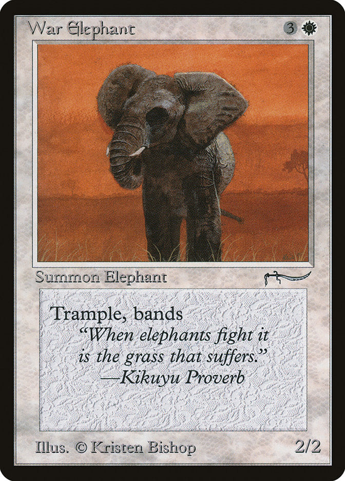 War Elephant (Dark Mana Cost) [Arabian Nights] | Clutch Gaming