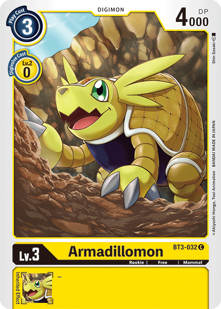 Armadillomon [BT3-032] [Release Special Booster Ver.1.5] | Clutch Gaming