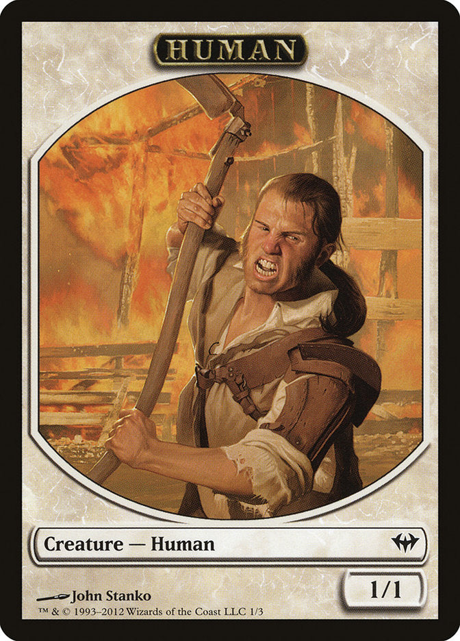 Human Token [Dark Ascension Tokens] | Clutch Gaming