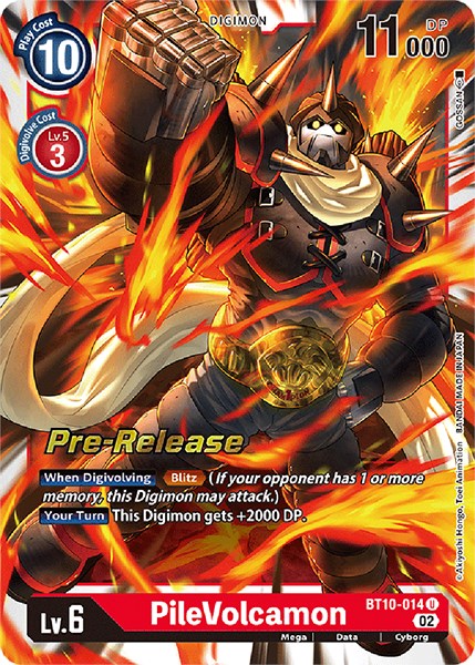 PileVolcamon [BT10-014] [Xros Encounter Pre-Release Cards] | Clutch Gaming