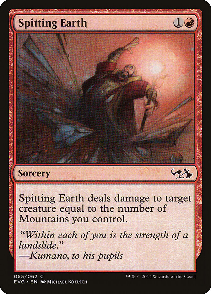 Spitting Earth (Elves vs. Goblins) [Duel Decks Anthology] | Clutch Gaming