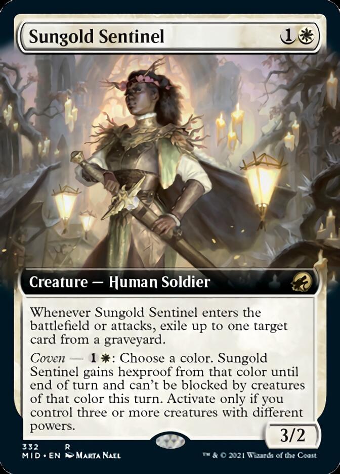 Sungold Sentinel (Extended Art) [Innistrad: Midnight Hunt] | Clutch Gaming