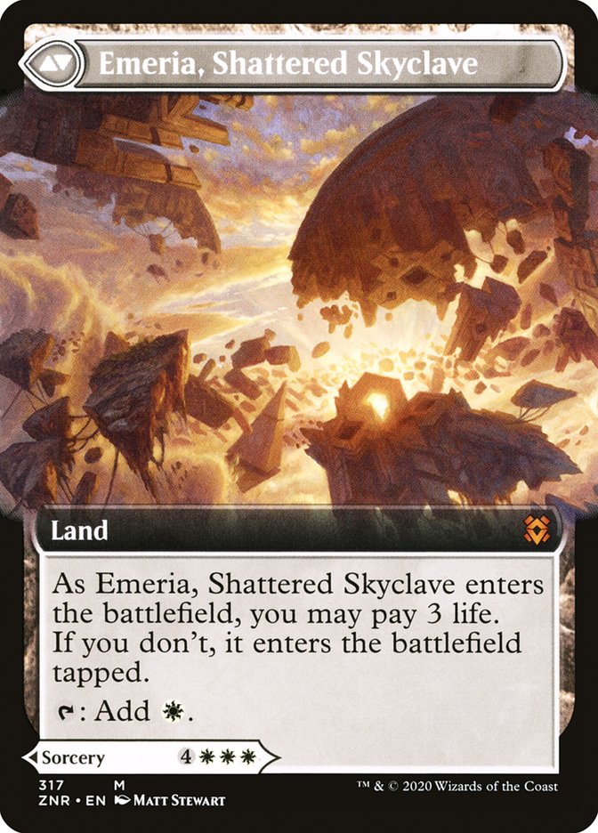 Emeria's Call // Emeria, Shattered Skyclave (Extended Art) [Zendikar Rising] | Clutch Gaming