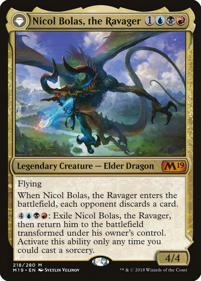 Nicol Bolas, the Ravager // Nicol Bolas, the Arisen [Core Set 2019] | Clutch Gaming