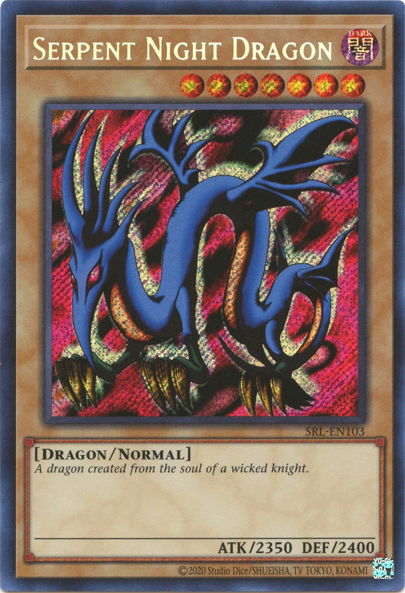 Serpent Night Dragon (25th Anniversary) [SRL-EN103] Secret Rare | Clutch Gaming