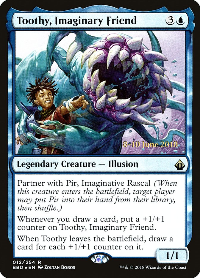 Toothy, Imaginary Friend [Battlebond Prerelease Promos] | Clutch Gaming