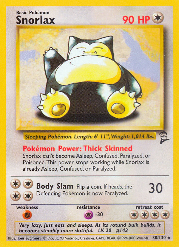 Snorlax (30/130) [Base Set 2] | Clutch Gaming