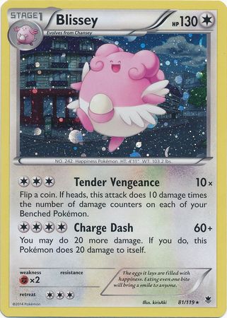 Blissey (81/119) (Cosmos Holo) [XY: Phantom Forces] | Clutch Gaming