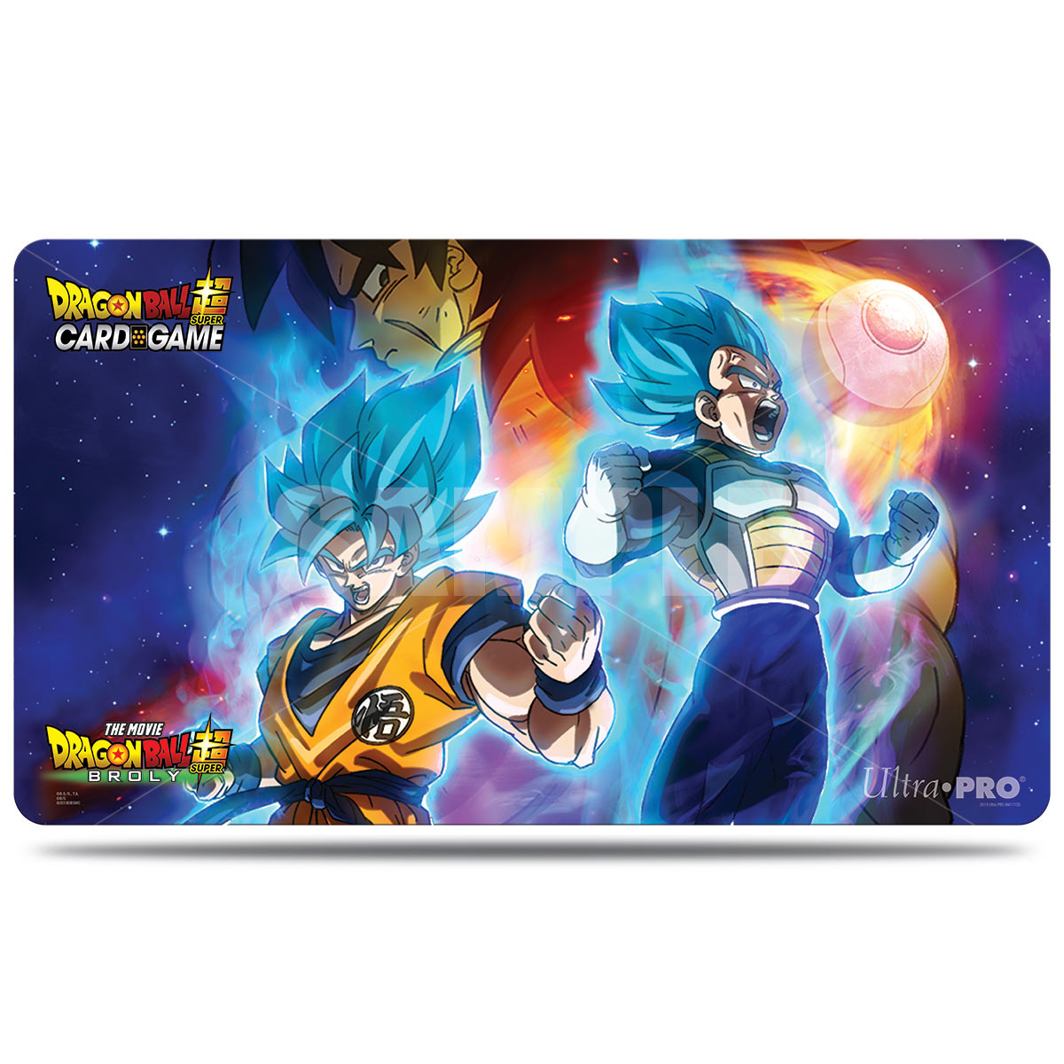 Ultra PRO: Playmat - Dragon Ball Super (Vegeta, Goku and Broly) | Clutch Gaming