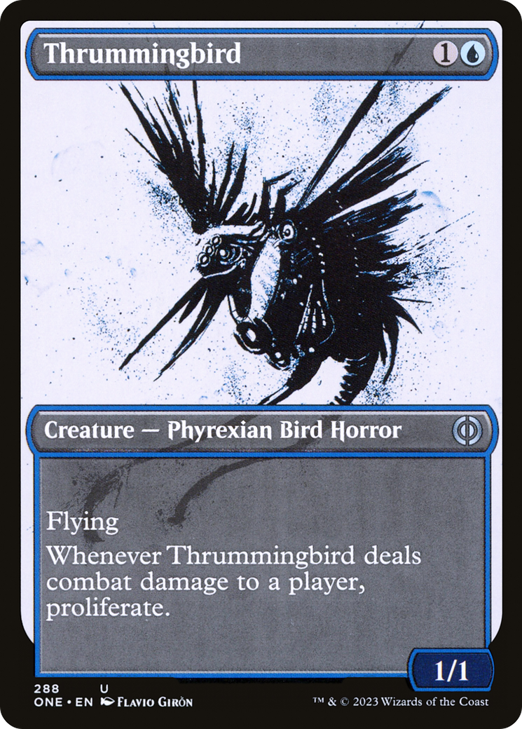 Thrummingbird (Showcase Ichor) [Phyrexia: All Will Be One] | Clutch Gaming