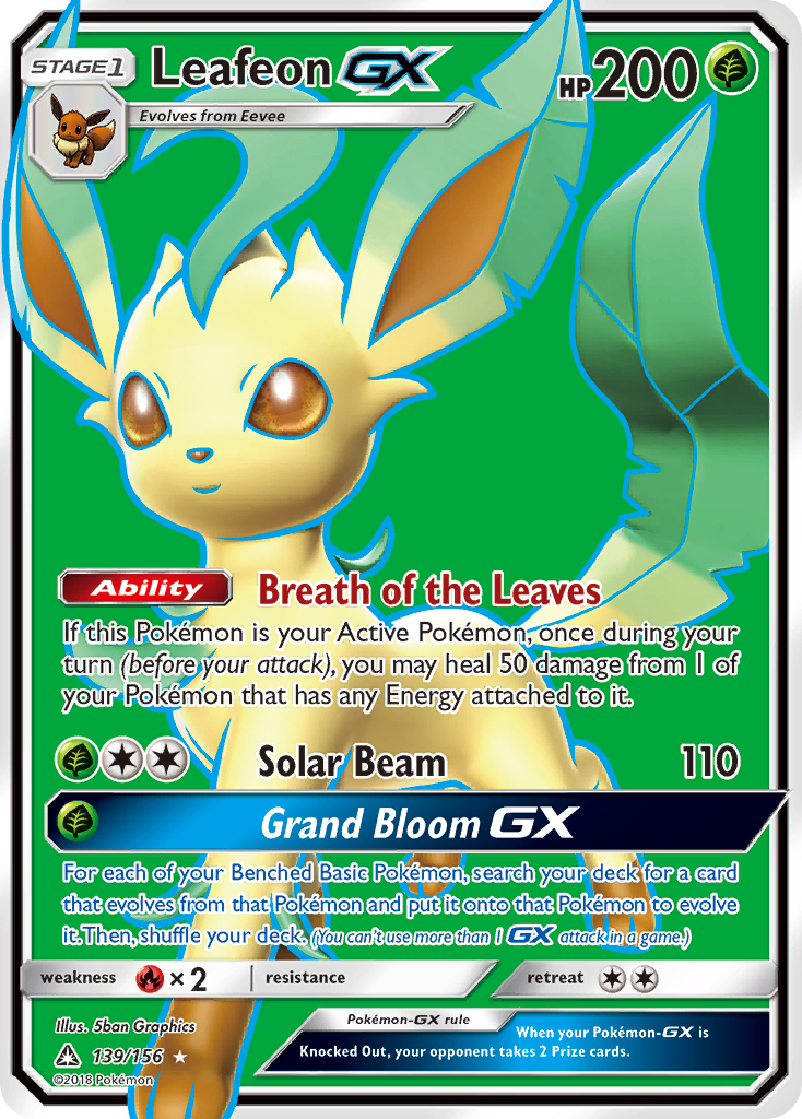 Leafeon GX (139/156) [Sun & Moon: Ultra Prism] | Clutch Gaming