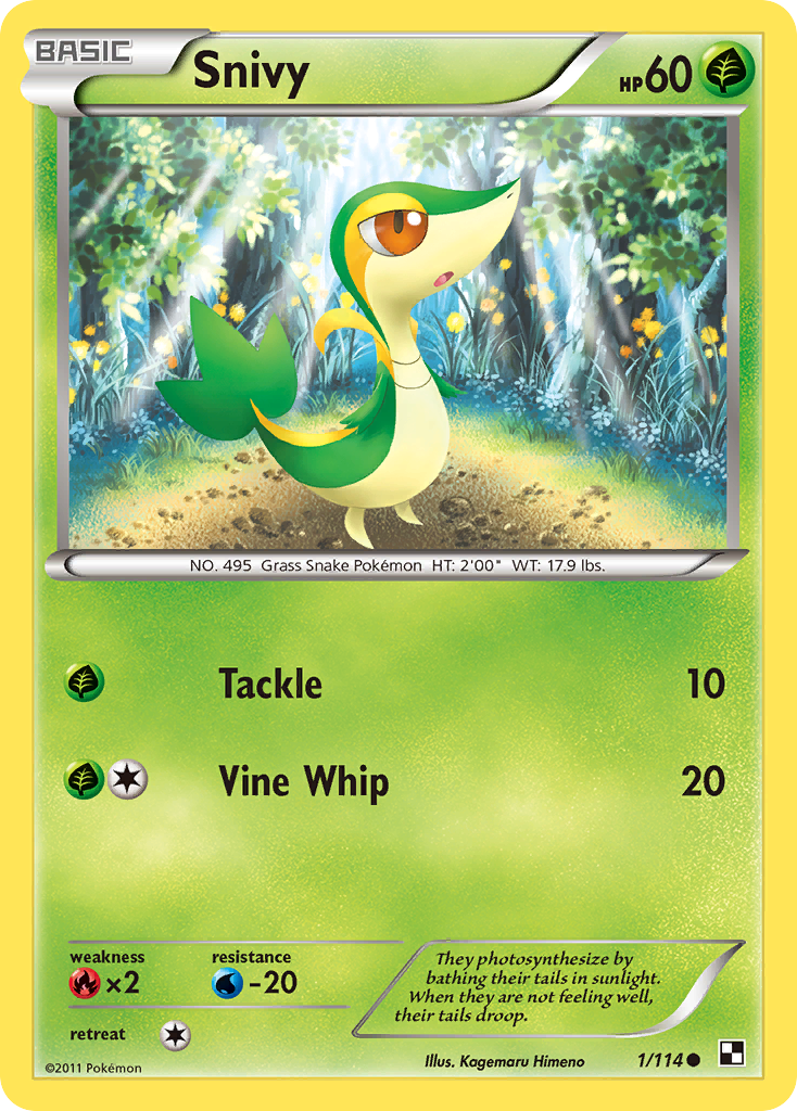 Snivy (1/114) (Cosmos Holo) [Black & White: Base Set] | Clutch Gaming