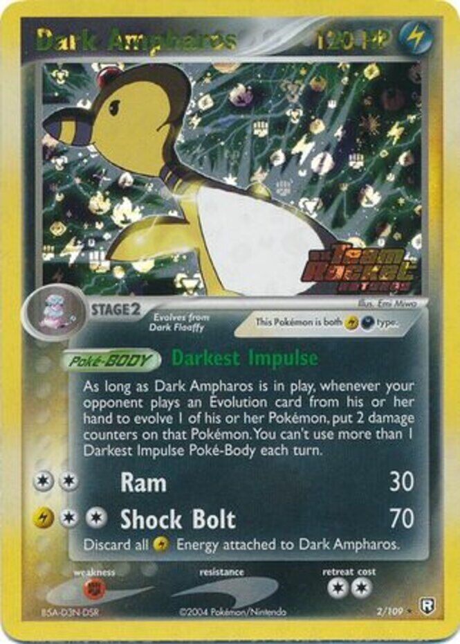 Dark Ampharos (2/109) (Stamped) [EX: Team Rocket Returns] | Clutch Gaming