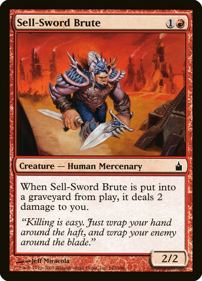 Sell-Sword Brute [Ravnica: City of Guilds] | Clutch Gaming