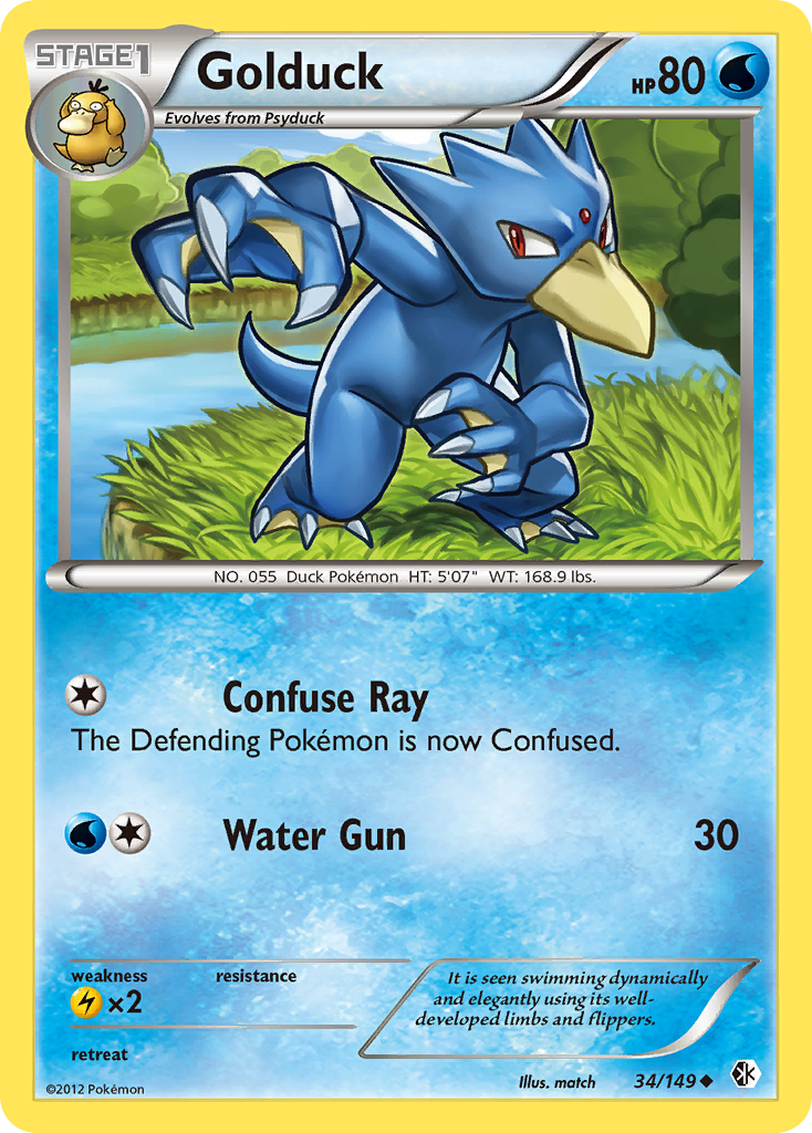 Golduck (34/149) [Black & White: Boundaries Crossed] | Clutch Gaming