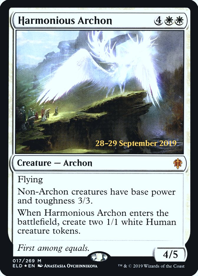 Harmonious Archon [Throne of Eldraine Prerelease Promos] | Clutch Gaming