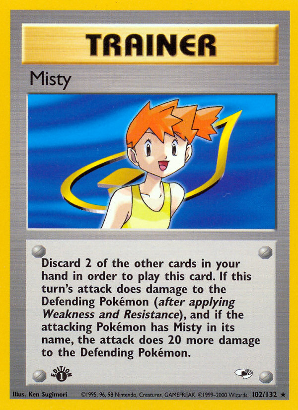 Misty (102/132) [Gym Heroes 1st Edition] | Clutch Gaming