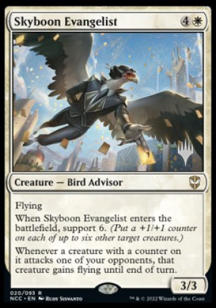 Skyboon Evangelist (Promo Pack) [Streets of New Capenna Commander Promos] | Clutch Gaming