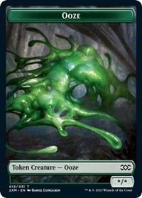 Ooze // Wurm (030) Double-Sided Token [Double Masters Tokens] | Clutch Gaming