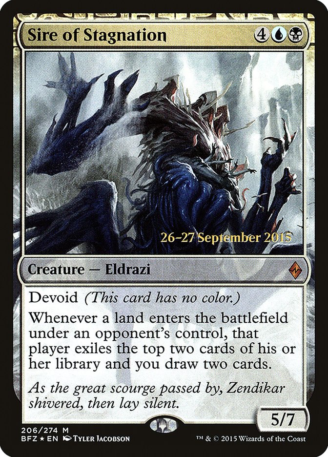 Sire of Stagnation [Battle for Zendikar Prerelease Promos] | Clutch Gaming