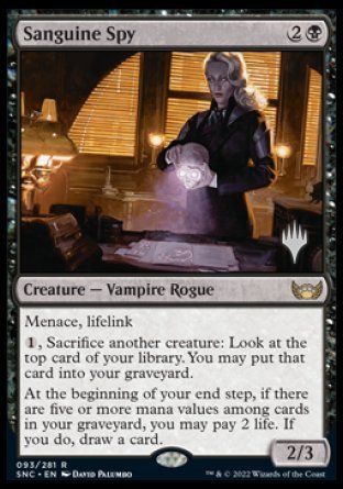 Sanguine Spy (Promo Pack) [Streets of New Capenna Promos] | Clutch Gaming