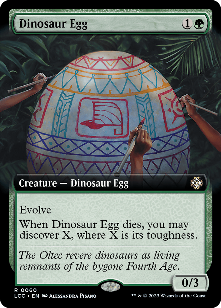 Dinosaur Egg (Extended Art) [The Lost Caverns of Ixalan Commander] | Clutch Gaming