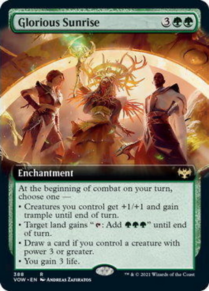 Glorious Sunrise (Extended Art) [Innistrad: Crimson Vow] | Clutch Gaming