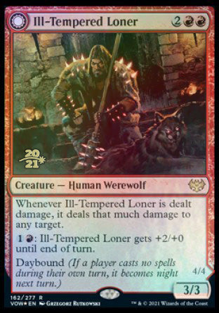 Ill-Tempered Loner // Howlpack Avenger [Innistrad: Crimson Vow Prerelease Promos] | Clutch Gaming