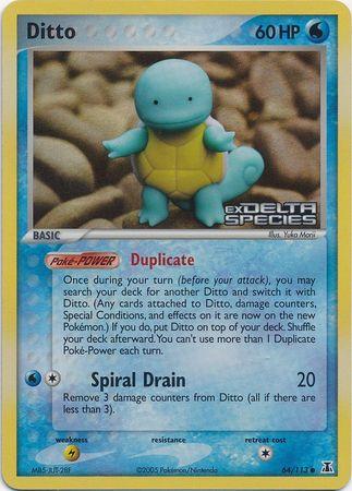 Ditto (64/113) (Stamped) [EX: Delta Species] | Clutch Gaming