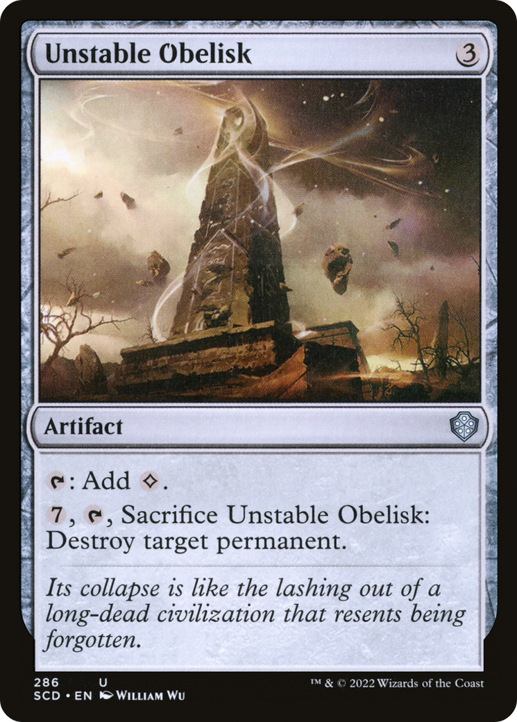 Unstable Obelisk [Starter Commander Decks] | Clutch Gaming