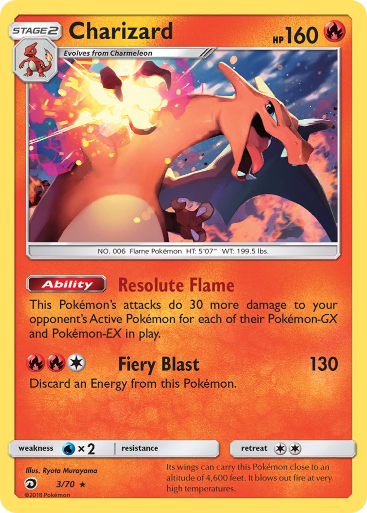 Charizard (3/70) (Let's Play, Eevee) (Theme Deck Exclusive) [Sun & Moon: Dragon Majesty] | Clutch Gaming