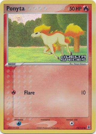 Ponyta (78/113) (Stamped) [EX: Delta Species] | Clutch Gaming