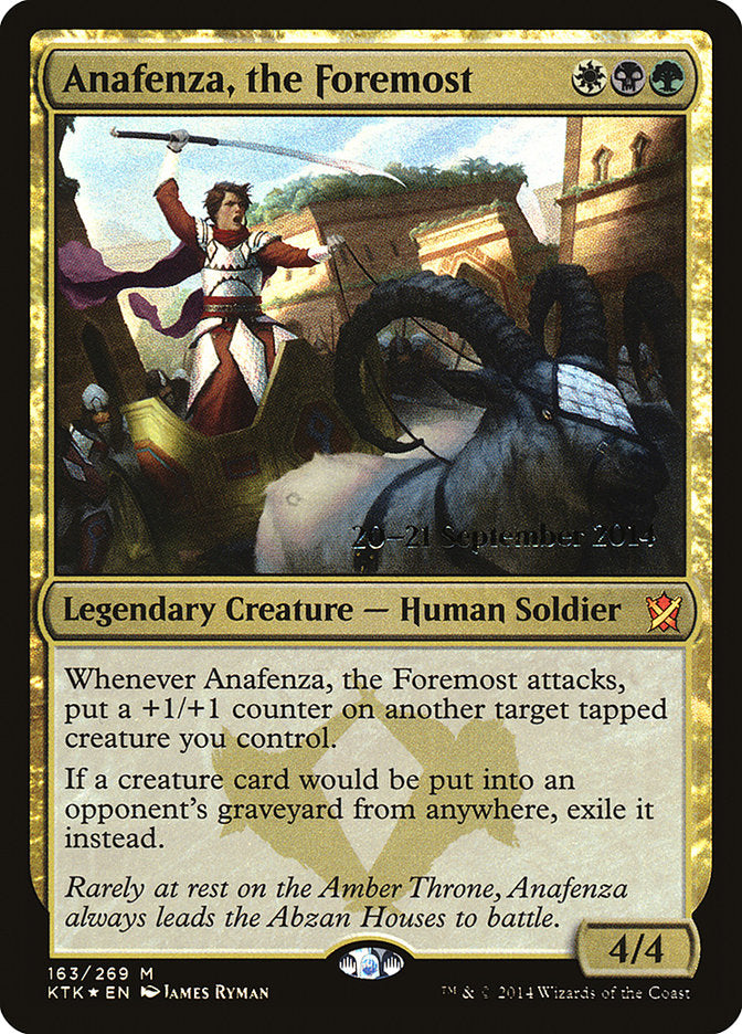 Anafenza, the Foremost [Khans of Tarkir Prerelease Promos] | Clutch Gaming