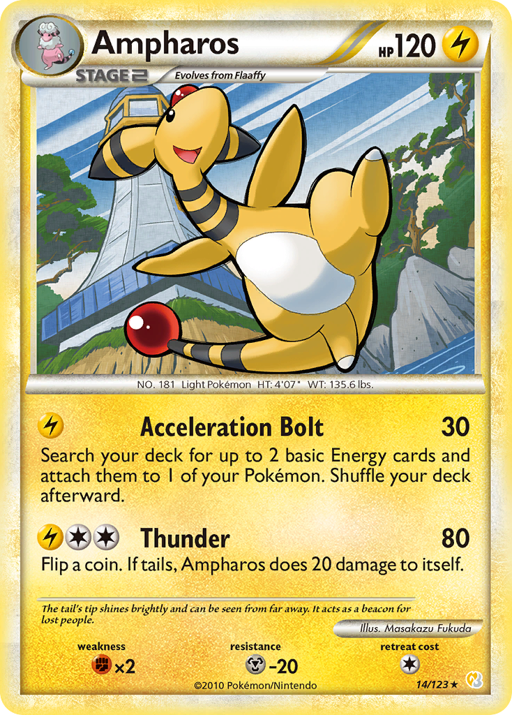 Ampharos (14/123) [HeartGold & SoulSilver: Base Set] | Clutch Gaming