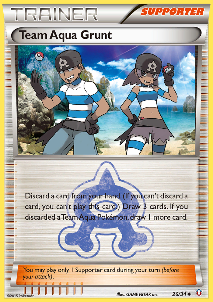 Team Aqua Grunt (26/34) [XY: Double Crisis] | Clutch Gaming