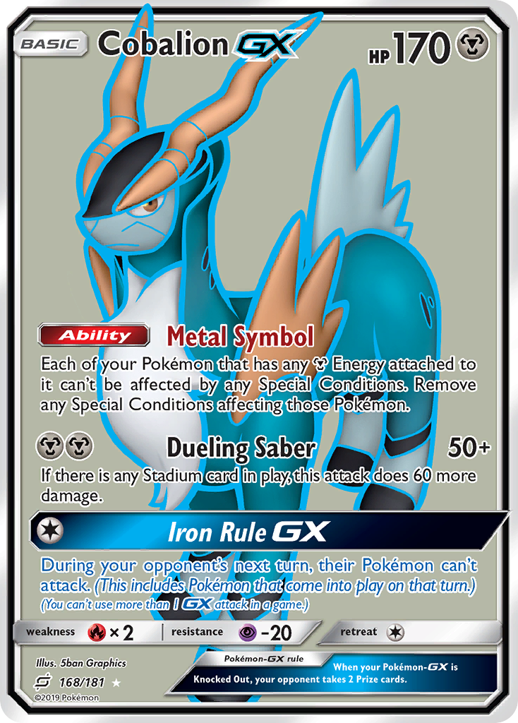 Cobalion GX (168/181) [Sun & Moon: Team Up] | Clutch Gaming