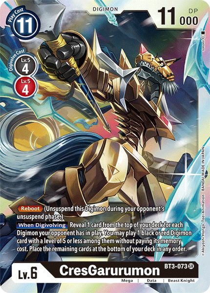 CresGarurumon [BT3-073] [Release Special Booster Ver.1.5] | Clutch Gaming