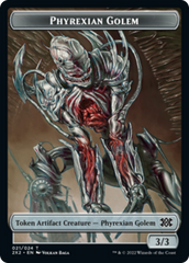 Drake // Phyrexian Golem Double-Sided Token [Double Masters 2022 Tokens] | Clutch Gaming