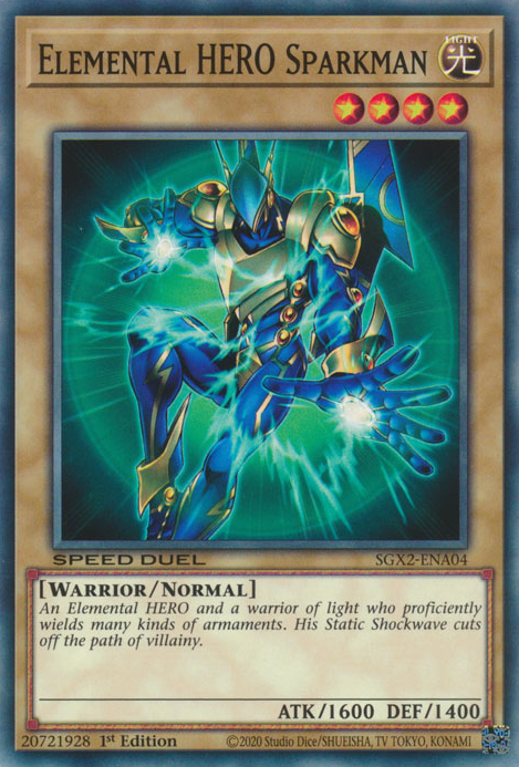 Elemental HERO Sparkman [SGX2-ENA04] Common | Clutch Gaming