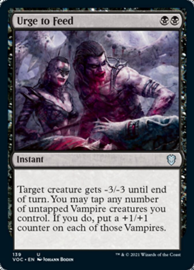 Urge to Feed [Innistrad: Crimson Vow Commander] | Clutch Gaming