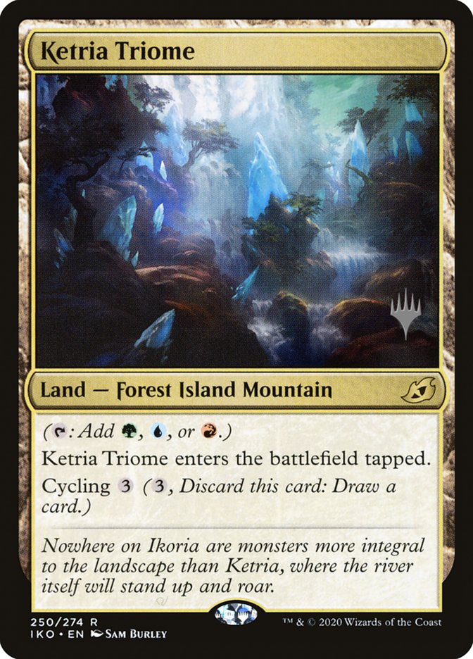 Ketria Triome (Promo Pack) [Ikoria: Lair of Behemoths Promos] | Clutch Gaming