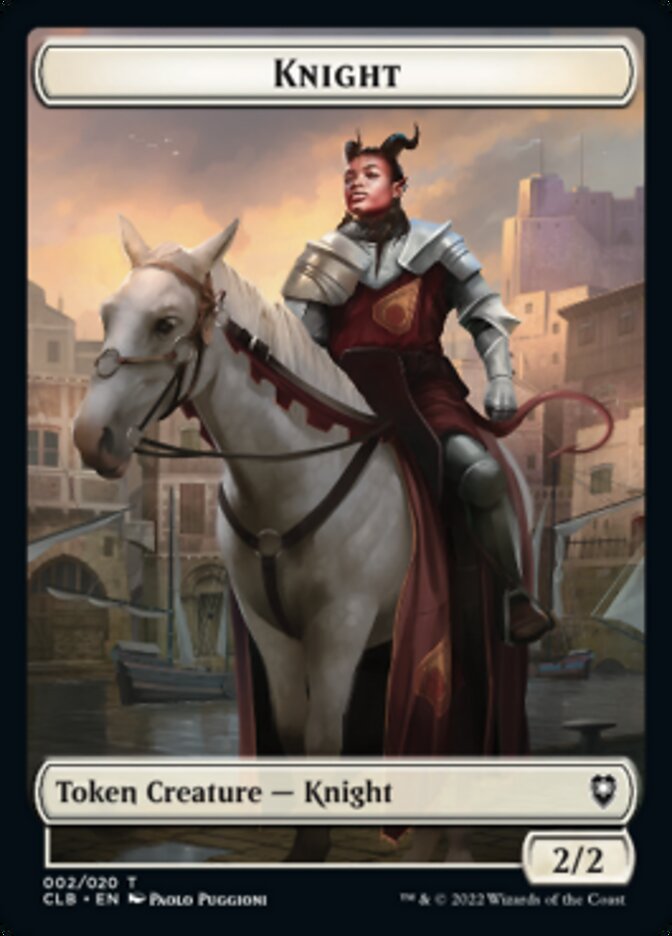 Knight Token [Commander Legends: Battle for Baldur's Gate Tokens] | Clutch Gaming