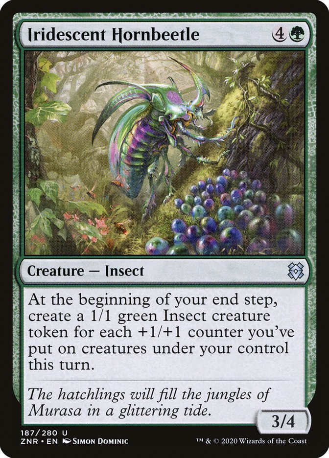 Iridescent Hornbeetle [Zendikar Rising] | Clutch Gaming