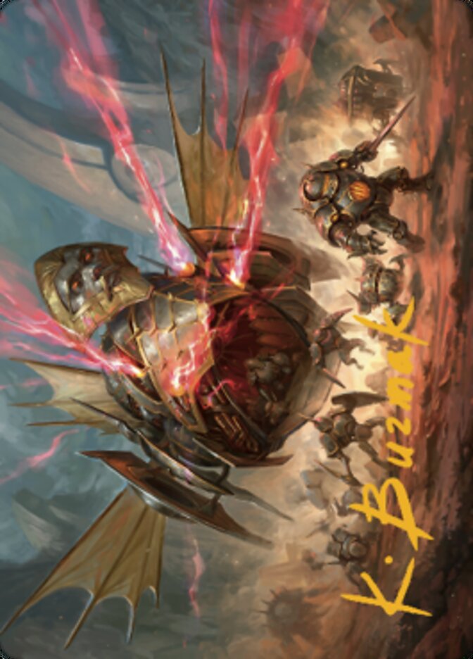 Liberator, Urza's Battlethopter Art Card (Gold-Stamped Signature) [The Brothers' War Art Series] | Clutch Gaming