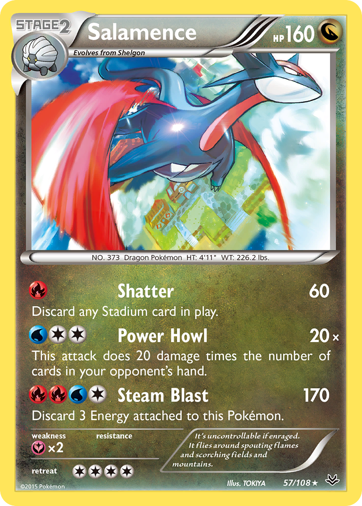 Salamence (57/108) [XY: Roaring Skies] | Clutch Gaming