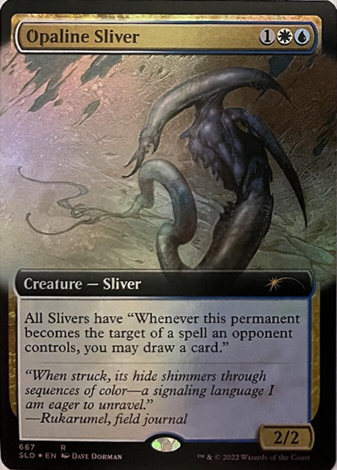 Opaline Sliver (Extended Art) [Secret Lair Drop Promos] | Clutch Gaming