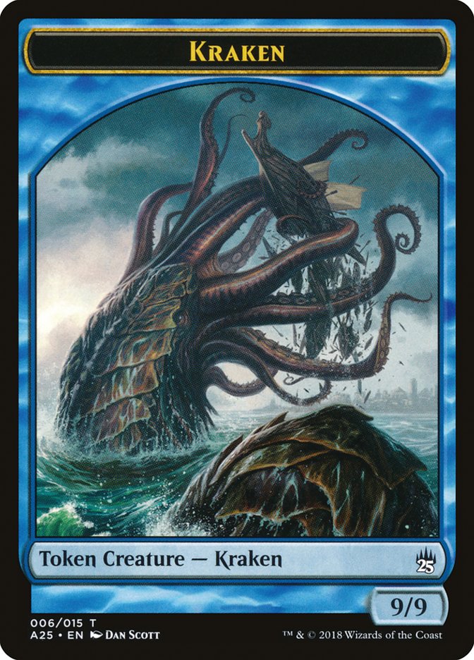 Fish // Kraken Double-Sided Token [Masters 25 Tokens] | Clutch Gaming