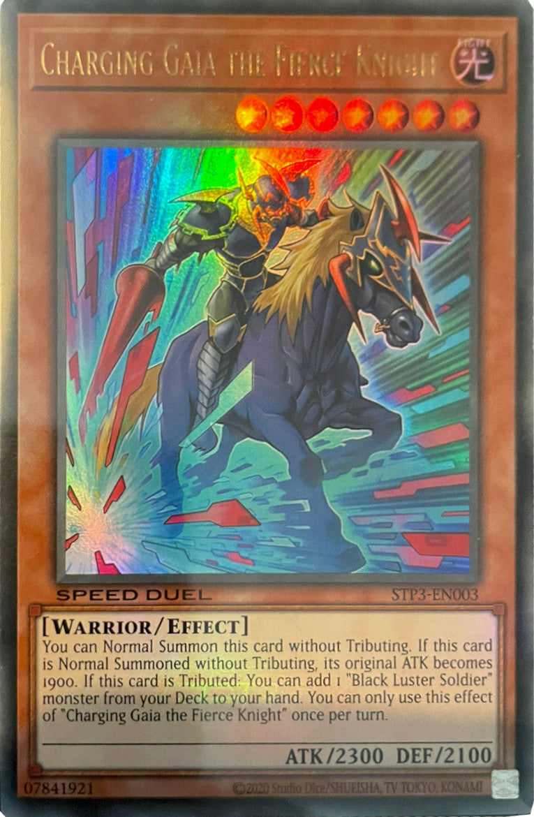 Charging Gaia the Fierce Knight [STP3-EN003] Ultra Rare | Clutch Gaming