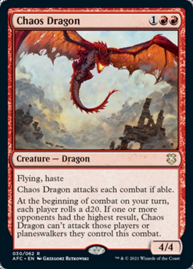 Chaos Dragon [Dungeons & Dragons: Adventures in the Forgotten Realms Commander] | Clutch Gaming