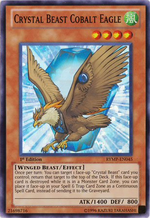 Crystal Beast Cobalt Eagle [RYMP-EN045] Super Rare | Clutch Gaming